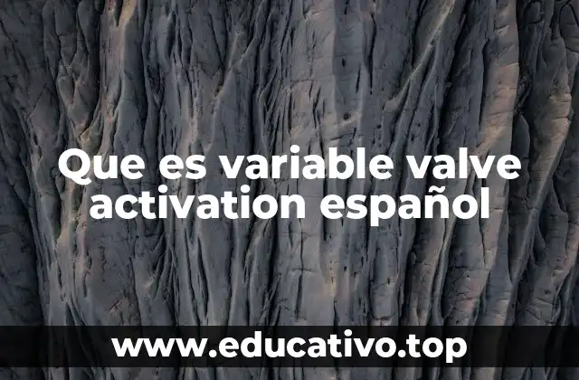 Que es variable valve activation español