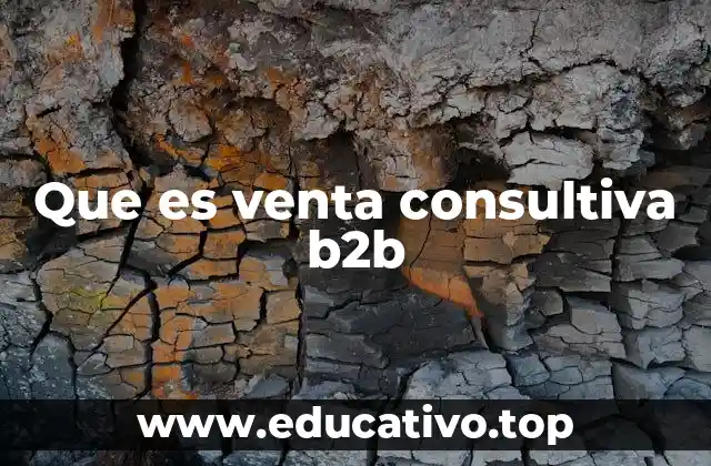 Que es venta consultiva b2b
