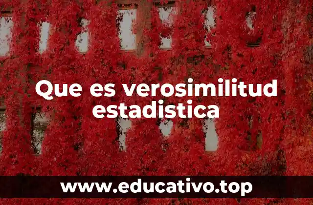 Que es verosimilitud estadistica