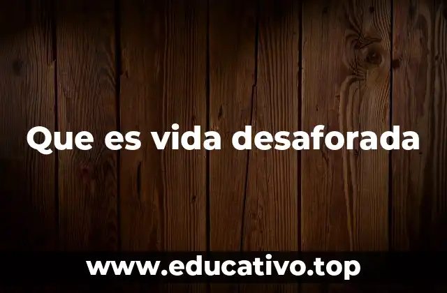 Que es vida desaforada