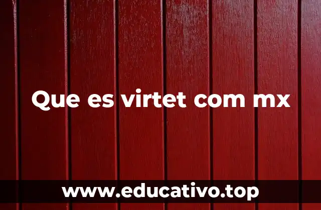 Que es virtet com mx
