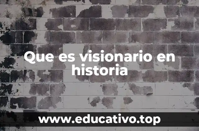 Que es visionario en historia