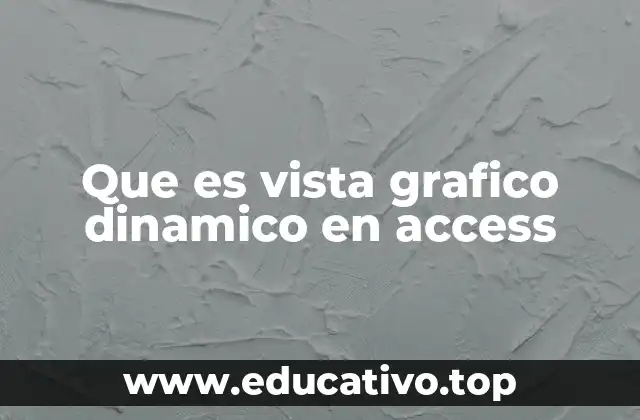 Que es vista grafico dinamico en access