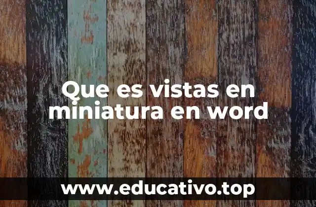 Navegación y organización con vistas en miniatura