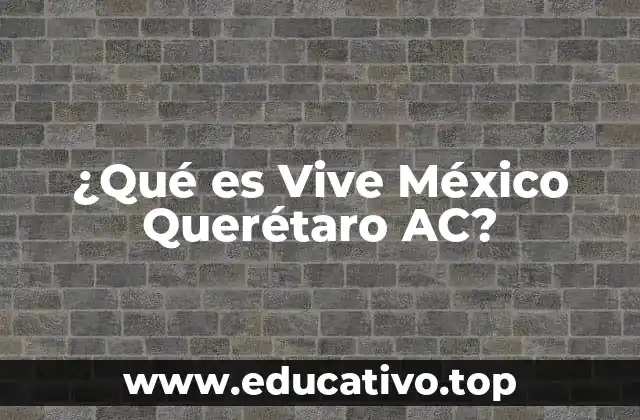 ¿Qué es Vive México Querétaro AC?
