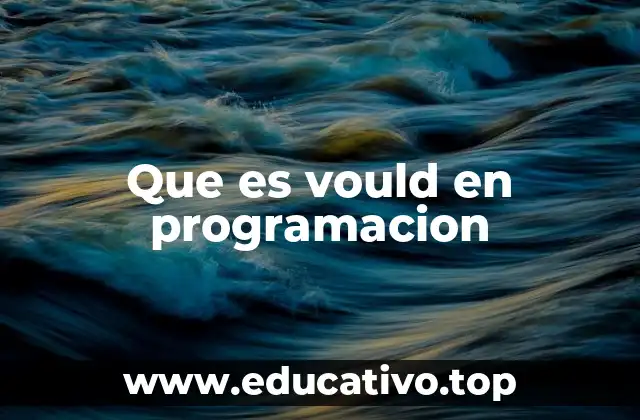 Que es vould en programacion