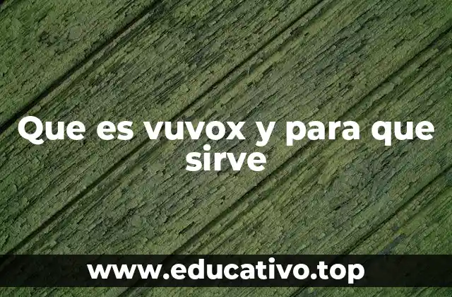 Que es vuvox y para que sirve