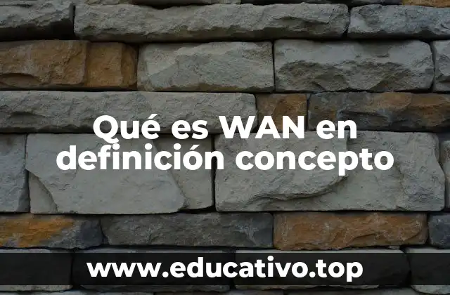 Qué es WAN en definición concepto