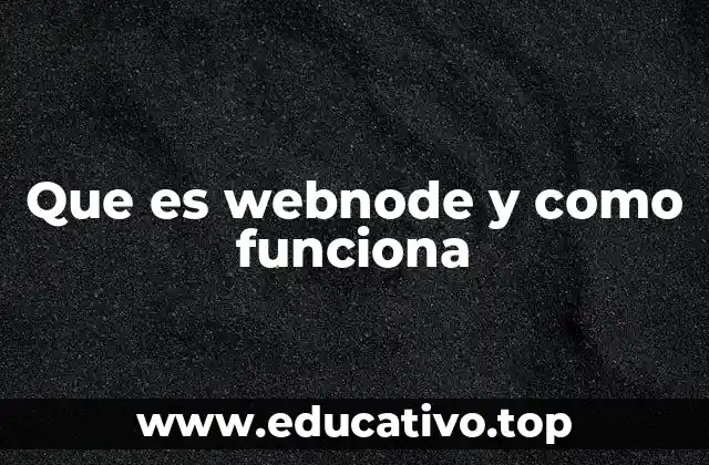 Que es webnode y como funciona