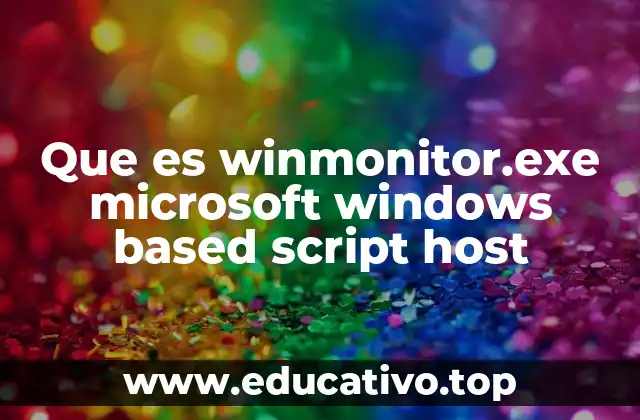 Que es winmonitor.exe microsoft windows based script host