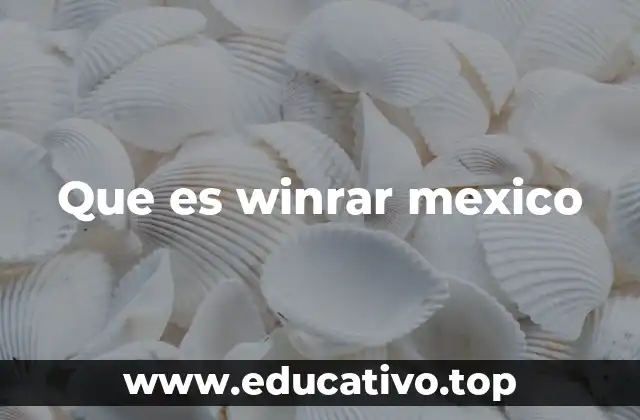 Que es winrar mexico