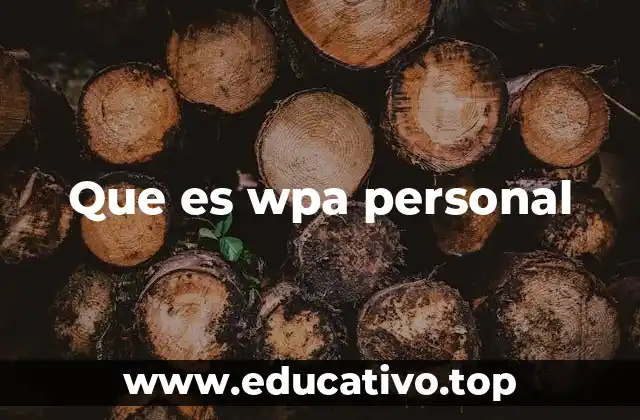 Que es wpa personal