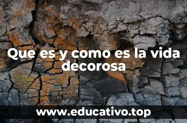 Que es y como es la vida decorosa