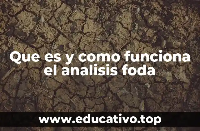 Que es y como funciona el analisis foda