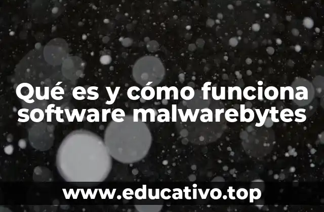Qué es y cómo funciona software malwarebytes