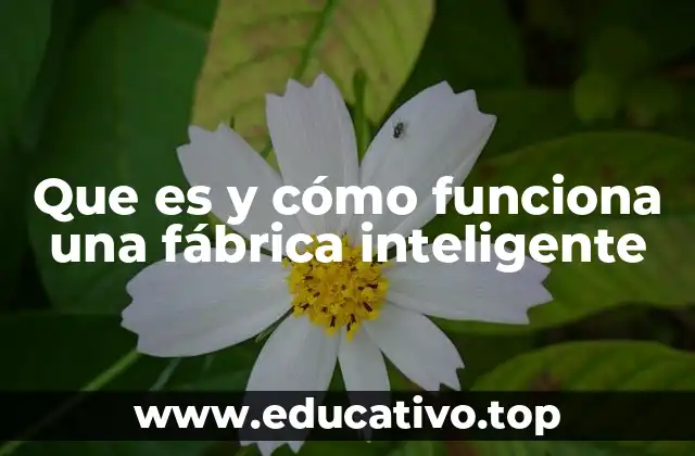 Que es y cómo funciona una fábrica inteligente