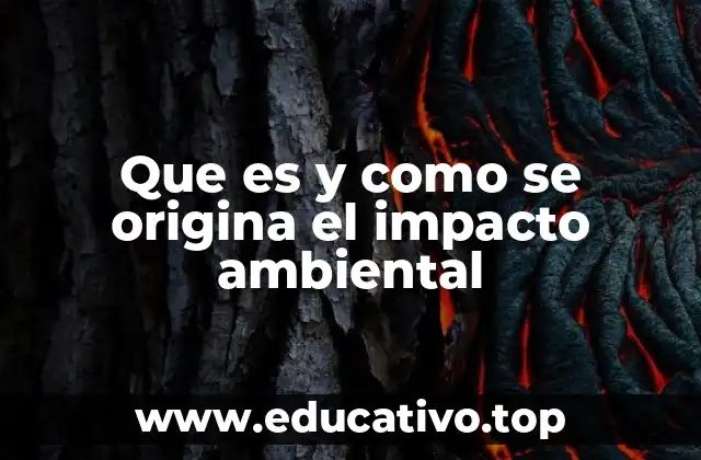 Que es y como se origina el impacto ambiental