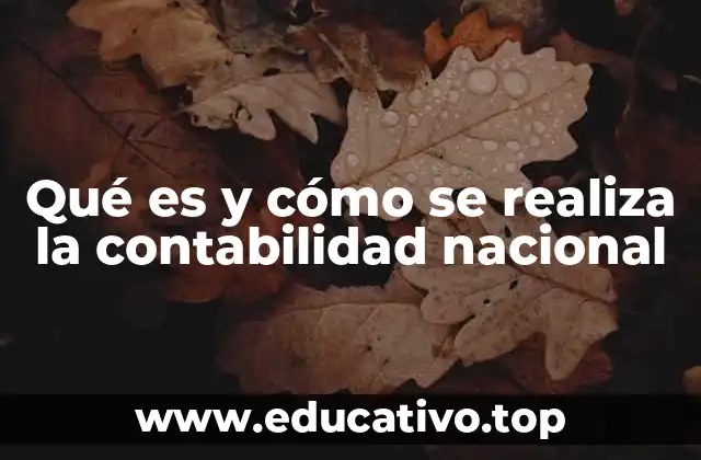 La importancia de la contabilidad nacional en la toma de decisiones económicas