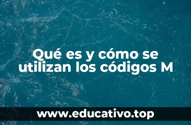 Qué es y cómo se utilizan los códigos M