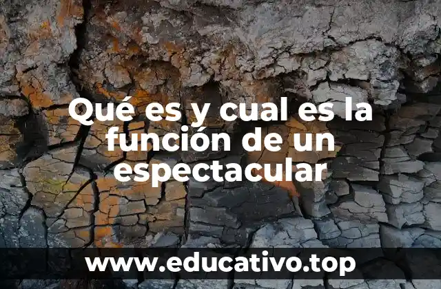 Qué es y cual es la función de un espectacular