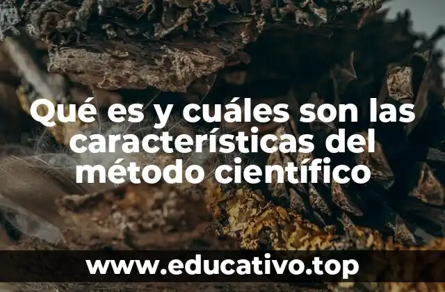 Qué es y cuáles son las características del método científico