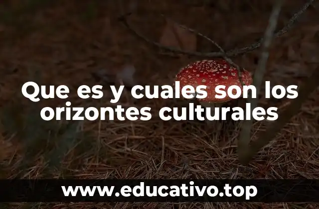 Que es y cuales son los orizontes culturales