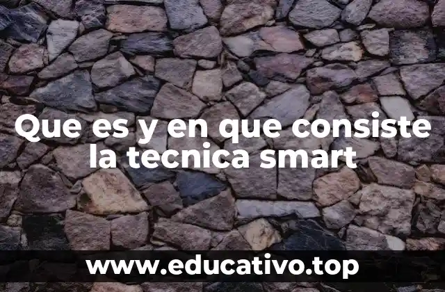 Que es y en que consiste la tecnica smart