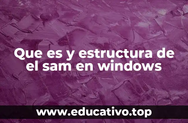 Que es y estructura de el sam en windows