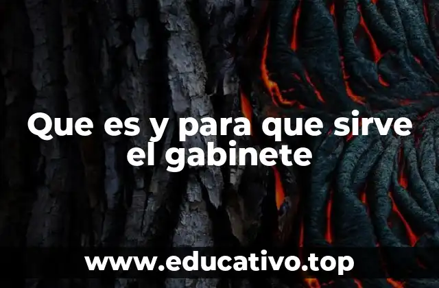 Que es y para que sirve el gabinete