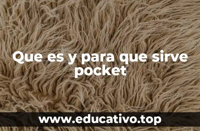 Que es y para que sirve pocket