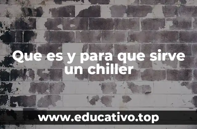 Que es y para que sirve un chiller