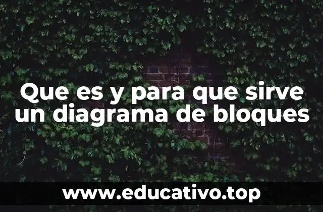 Que es y para que sirve un diagrama de bloques