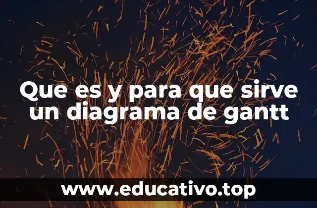 Que es y para que sirve un diagrama de gantt