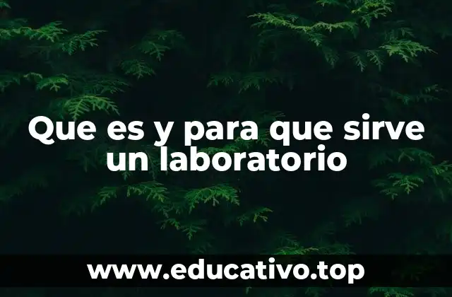 Que es y para que sirve un laboratorio