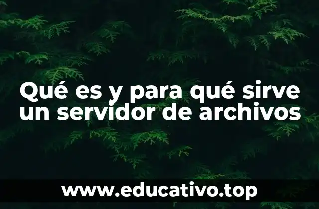 Qué es y para qué sirve un servidor de archivos