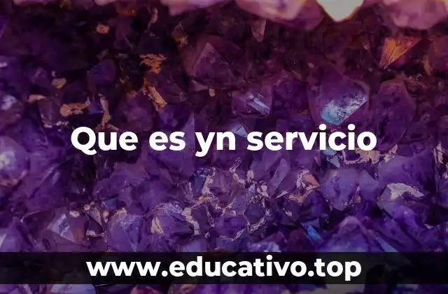 Que es yn servicio