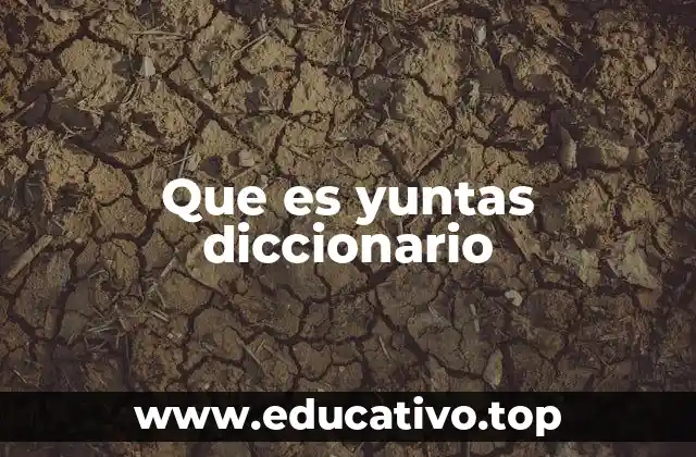 Que es yuntas diccionario
