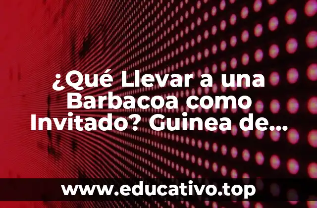 ¿Qué Llevar a una Barbacoa como Invitado? Guinea de Regalos y Aperitivos Perfectos