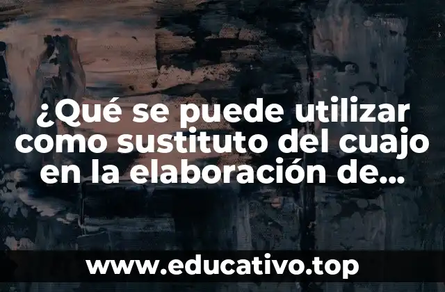 ¿Qué se puede utilizar como sustituto del cuajo en la elaboración de quesos?