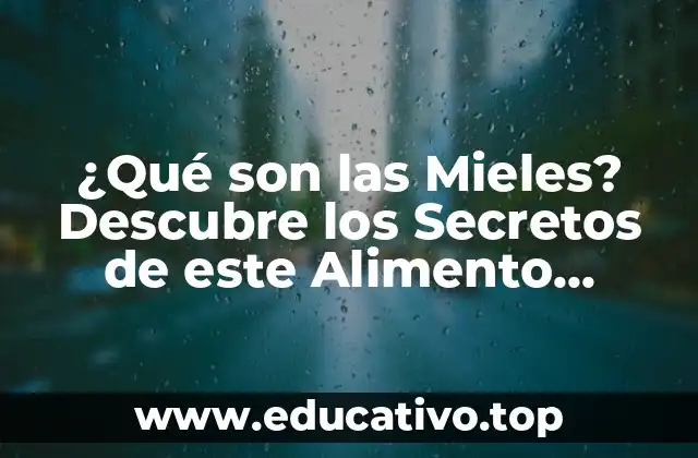 ¿Qué son las Mieles? Descubre los Secretos de este Alimento Natural