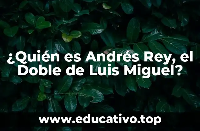 ¿Quién es Andrés Rey, el Doble de Luis Miguel?