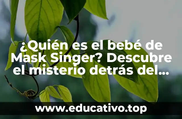 ¿Quién es el bebé de Mask Singer? Descubre el misterio detrás del popular concursante