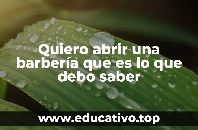 Cómo planificar tu barbería desde cero