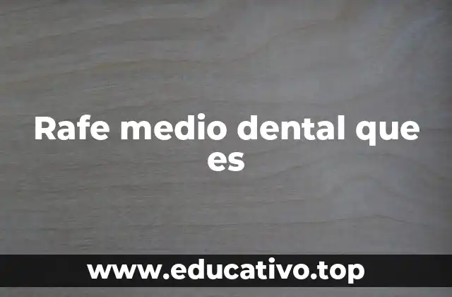 El papel del rafe medio en la estructura oral