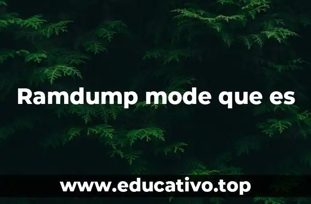 Ramdump mode que es