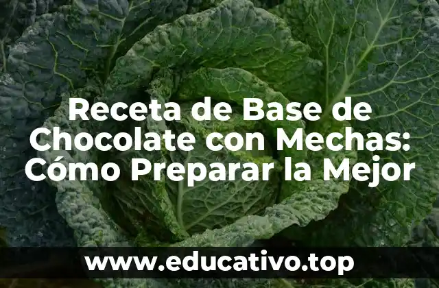 Receta de Base de Chocolate con Mechas: Cómo Preparar la Mejor