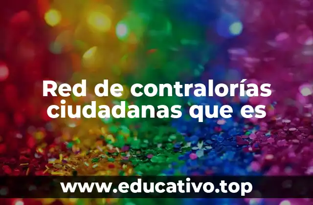 Red de contralorías ciudadanas que es