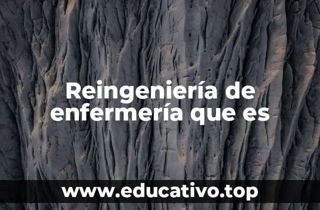 Reingeniería de enfermería que es