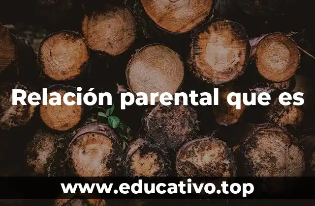 Relación parental que es