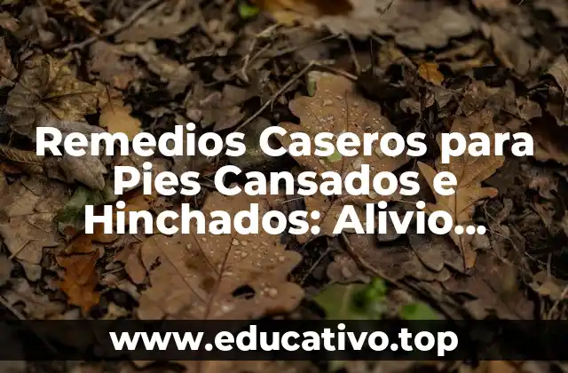 Remedios Caseros para Pies Cansados e Hinchados: Alivio Natural y Efectivo